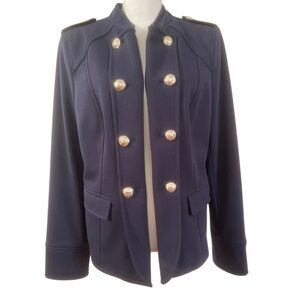 Tommy Hilfiger (14) Navy Military Band Style Blazer Brass Buttons